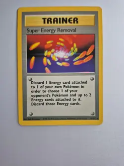 Pokemon TCG Super Energy Removal Base Set, Unlimited Rare Card - Image 1