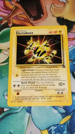 Electabuzz Black Star Promo #2 Movie Pokemon TCG NM Card Vintage 1999 - Image 1