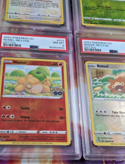 4x SEQUENTIAL PSA 8'S - Numel Spinarak Bidoof Reverse Holo Peelable Ditto Cards - Image 4