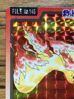 Pokemon Carddass Card Moltres File No.146 Bandai Pocket Monsters 1997 Japan - Image 3