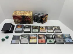 Magic The Gathering Card Lot 207 Cards Over 50 Card Sleeves Two Die READ - Image 1
