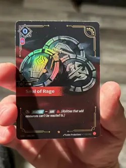 Seal Of Rage Riftbound League Of Legends TCG Single With Bonus Cards - Image 1