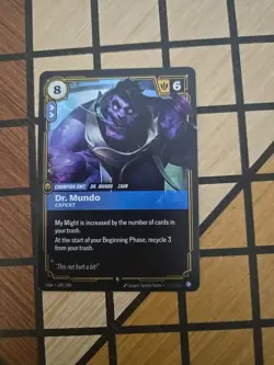 Riftbound Dr. Mundo 109/298 TCG Foil Card League Of Legends - Image 1
