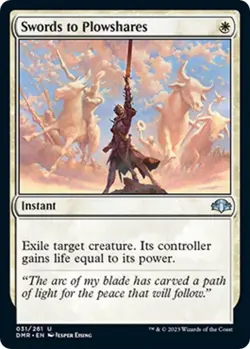 Swords to Plowshares (FOIL) - Dominaria Remastered (DMR) NM Magic: The Gathering - Image 1