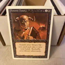DEMONIC TUTOR • Revised Edition • PlayED • MtG Magic Gathering - Image 1
