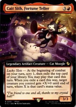MTG Cait Sith, Fortune Teller (Extended Art) Normal NM Commander: FINAL FANTASY - Image 1
