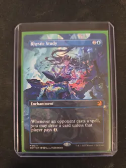 Rhystic Study (Anime Borderless) Wilds of Eldraine: Enchanting Tales Regular - Image 1