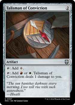 Talisman of Conviction #307 | Near Mint | Modern Horizons 3 Commander Magic MTG - Image 1