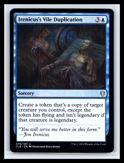 MTG Irenicus's Vile Duplication NM Regular Uncommon Battle for Baldur's Gate #78 - Image 1