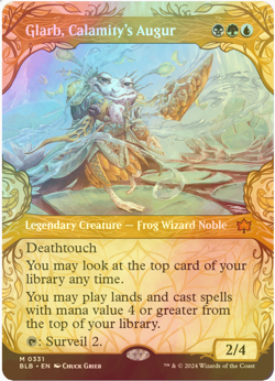 Glarb, Calamity's Augur (Showcase) Bloomburrow Foil F/S - Image 1