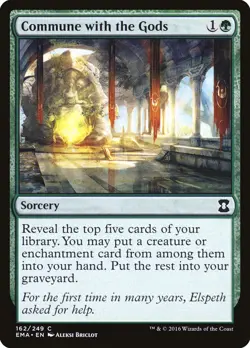Commune with the Gods | MtG Magic Eternal Masters | English |Near Mint-Mint (NM) - Image 1