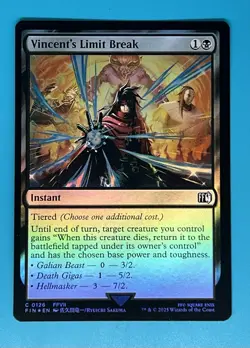 Mtg Final Fantasy #126 Vincent Valentine Foil - Image 1