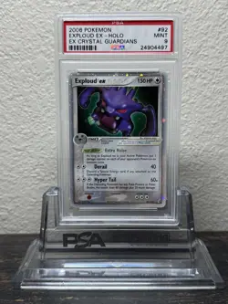 2006 Pokemon EX Crystal Guardians #92 Expoud EX - Holo PSA 9 MINT - Image 1