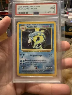 1999 Pokemon Game Gyarados 006/102 Base Set Holo PSA 9 - Image 1