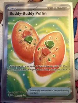Buddy-Buddy Poffin 167/132 Pokemon TCG Me01: Mega Evolution Holo - Image 1