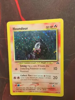 Pokemon TCG - Houndour 5/75 Holo Unlimited - Neo Discovery (2001) - Image 1