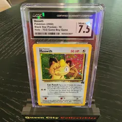 MEOWTH - HOLO - TCG GAME BOY PROMO - CGC 7.5 - 2000 POKEMON BLACK STAR PROMO #10 - Image 1