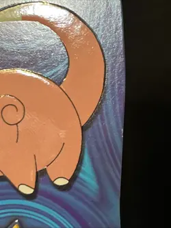 2001 Topps Pokemon Topps Johto League Champions Die Cut Embossed #13 Slowpoke - Image 3