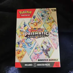 Pokemon TCG Prismatic Evolutions Booster Bundle (6 Booster Packs) New Sealed - Image 1