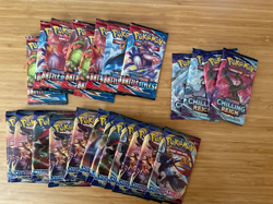 Lot of 24 Pokemon S&S booster packs 12 Base 8 Battle Styles 4 Chilling Reign - Image 1