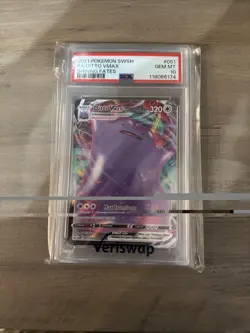 DITTO VMAX 2021 POKEMON SWSH SHINING FATES RARE GEM 051/072 PSA 10 Q5677 - Image 1