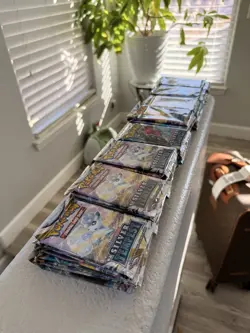 Lot Of 79 Pokemon TCG Silver Tempest Booster Packs Unweighted & Unsearched - Image 4
