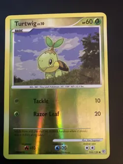 Turtwig Reverse Holo Stamp 2007 Diamond & Pearl Edition, #103/130 Pokemon TCG - Image 1