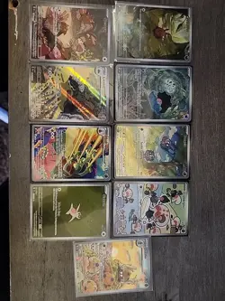 Lot Of 9 Illustration Rare Pokemon TCG, All NM - Image 1