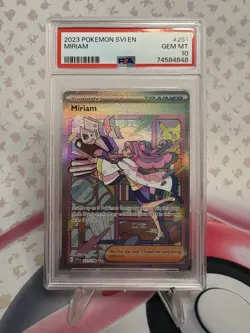 2023 Pokemon Scarlet & Violet Miriam Sir Base Set 251/198 PSA 10 - Image 1