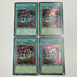 4x LOT Yugioh Toon World MRL-076 Unlimited Super Rare Holo - NM - Image 1