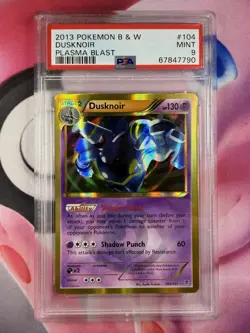 Pokemon Dusknoir 104/101 Plasma Blast Secret Rare PSA 9 Mint Graded Card - Image 1