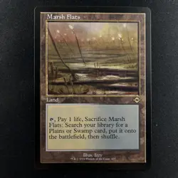 MTG 1x RETRO Marsh Flats # 437 Modern Horizons 2 Magic the Gathering Card x1 NM - Image 1