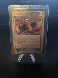 Pokemon TCG Energy Retrieval Ancient Origins Holo Card 99/98 Secret Rare - Image 1