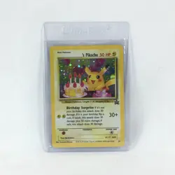 2000 Pokemon Black Star Promo Holo Card 24 Birthday Pikachu NM Unplayed - Image 1