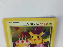 2000 Pokemon Black Star Promo Holo Card 24 Birthday Pikachu NM Unplayed - Image 4