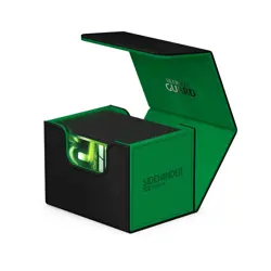 ULTIMATE GUARD SYNERGY BLACK / GREEN 100+ SIDEWINDER DECK CASE Card Storage Box - Image 5