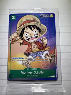 One Piece Card Game Anime Expo 2023 Exclusive Monkey D. Luffy Promo P-037 TCG - Image 1