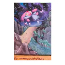 mesprit X1 Altered Art Hand Painted pokemon cards - Image 1