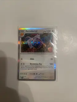 HOLO Aerodactyl 142/165 NM / M 151 Scarlet Violet Pokemon Card Shinji Kanda Art - Image 1