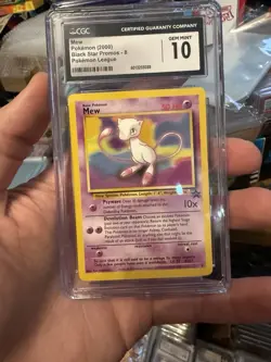 CGC 10 Mew 2000 Black Star Promos 8 Pokemon League Pokemon Card NON HOLO - Image 1