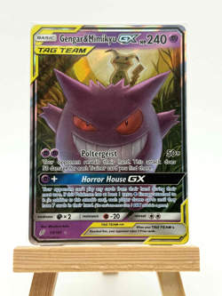 2019 Pokemon TCG Card Team Up Gengar & Mimikyu GX 53/181 Holo Rare NM - Image 3
