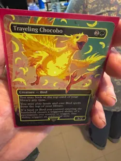 Traveling Chocobo (Borderless) (Neon Ink Yellow) Final Fantasy Foil - Image 2