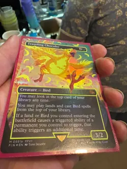 Traveling Chocobo (Borderless) (Neon Ink Yellow) Final Fantasy Foil - Image 3