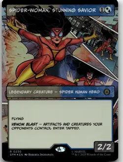 MTG: Spider-Woman, Stunning Savior (Borderless) - Marvel's Spider-Man #230 R Foi - Image 1