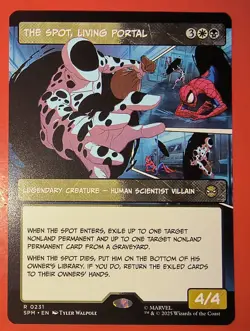 MTG: SPIDER-MAN: THE SPOT, LIVING PORTAL ,0231 RARE, REGULAR, BORDERLESS, NM - Image 1