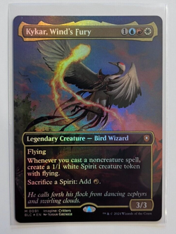 MTG - Bloomburrow - Kykar, Winds Fury Foil - Mythic 0091 - Imagine Critters - Image 1