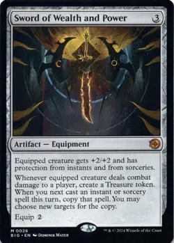 Sword of Wealth and Power Outlaws of Thunder Junction: the Big Score - Magic MTG - Image 1