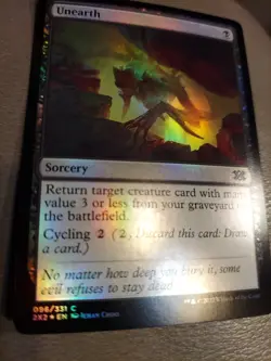 Unearth Foil C Double Masters 2022 96 MTG - Image 1