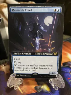 Research Thief (Extended Art) Commander: Kamigawa: Neon Dynasty Regular - Image 1
