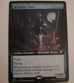 Research Thief Extended Art NM Kamigawa Commander MTG Magic the Gathering - Image 1
